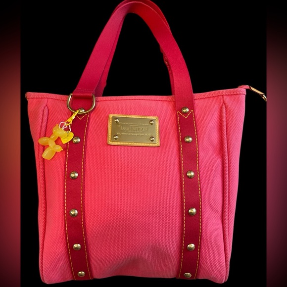 Louis Vuitton Pink Canvas Antigua Cabas MM Bag, Wallet & Dust bag Bundle - Picture 3 of 16